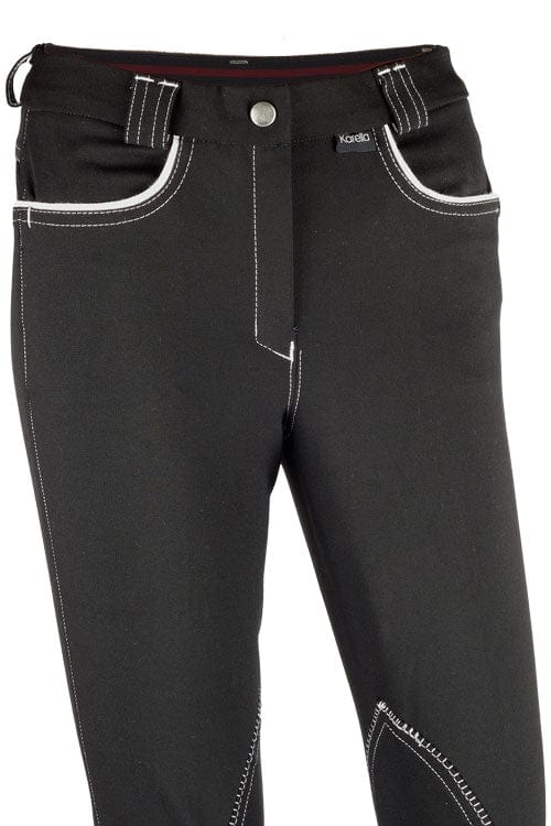 Karella Ebony Self Seat Breeches – Go Horse